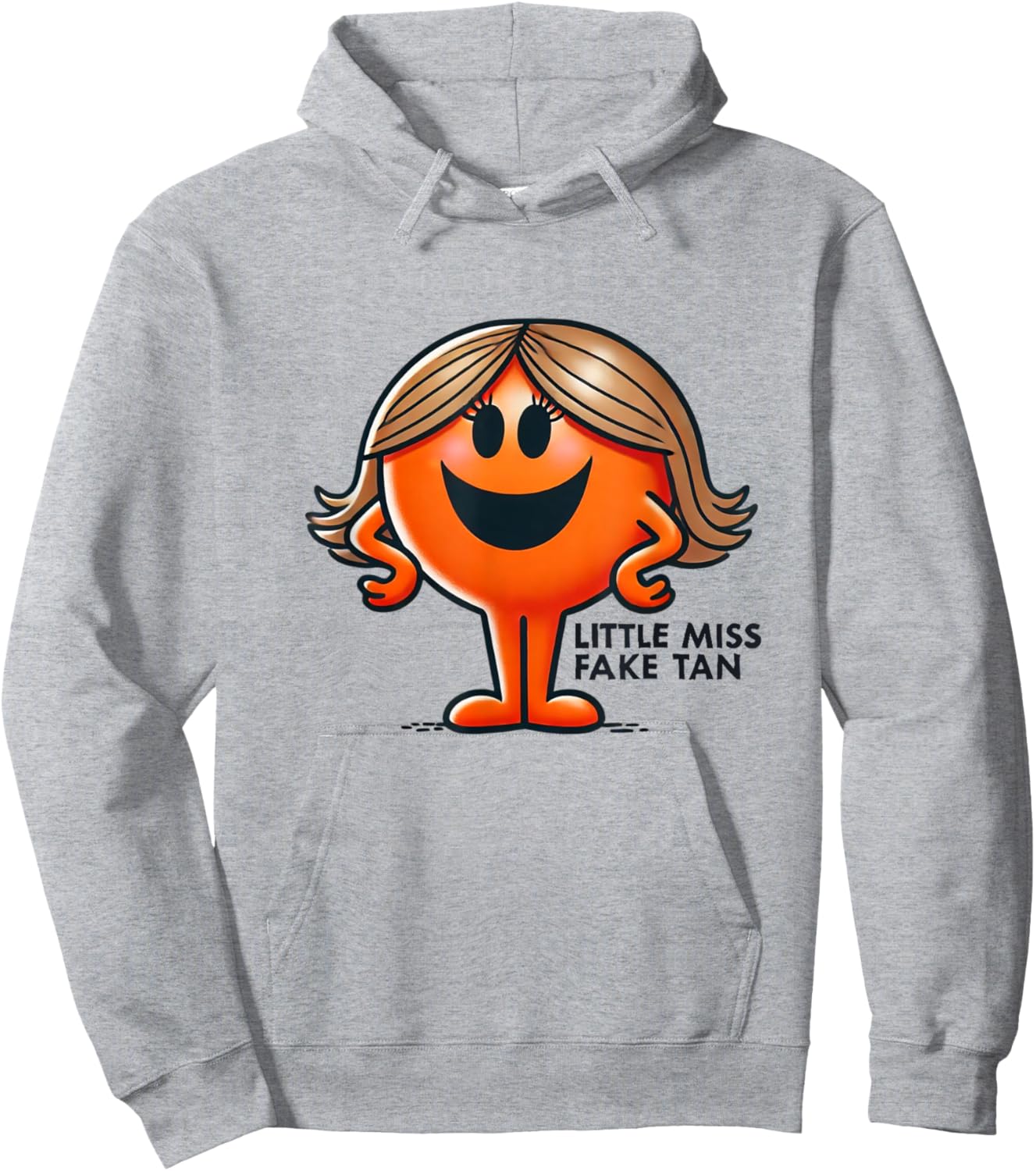 Little Miss Fake Tan Funny Beauty Self-Tanning Humor Hoodie - Hoodie | Ash