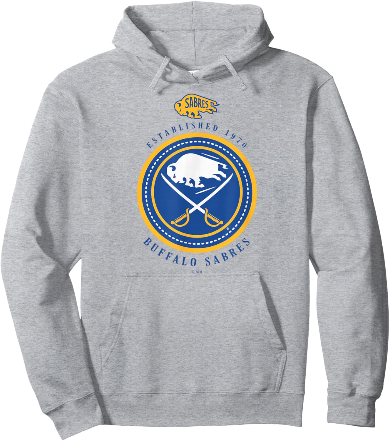 Buffalo Sabres Est 1970 Gray Officially Licensed Hoodie - Hoodie | Ash