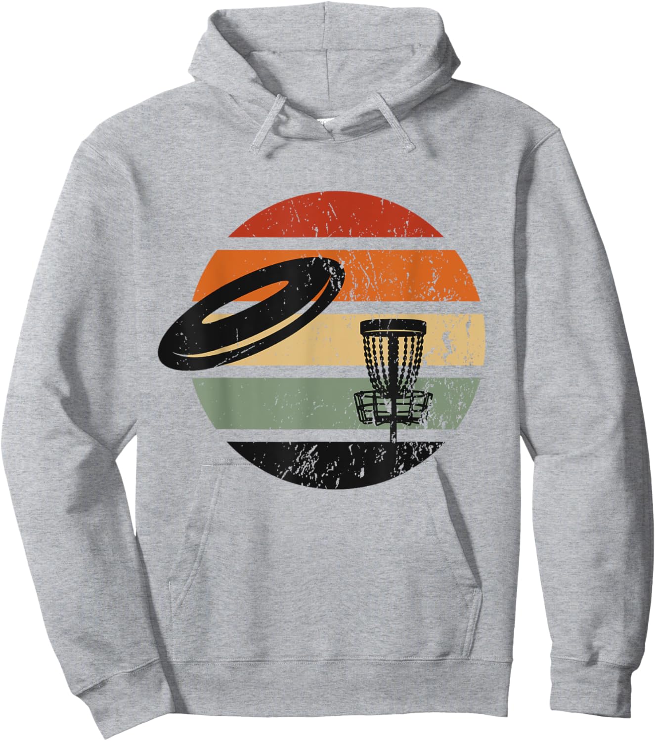 Disc Golf Vintage Retro Disc Golfer Hoodie - Hoodie | Ash