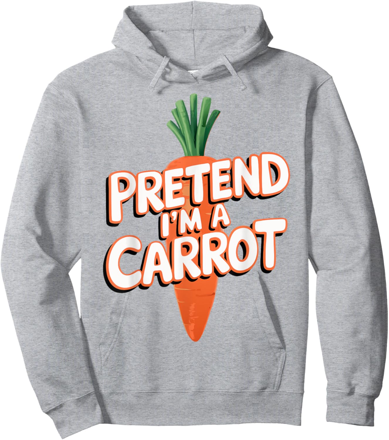 Pretend I'm A Carrot Hoodie - Hoodie | Ash