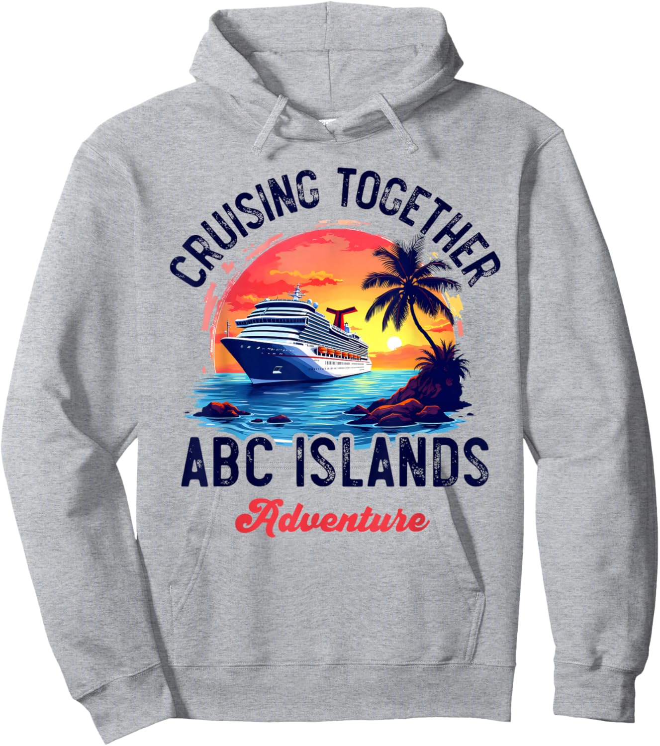 Aruba Bonaire Curacao Cruise Adventure Caribbean ABC Islands Hoodie - Hoodie | Ash