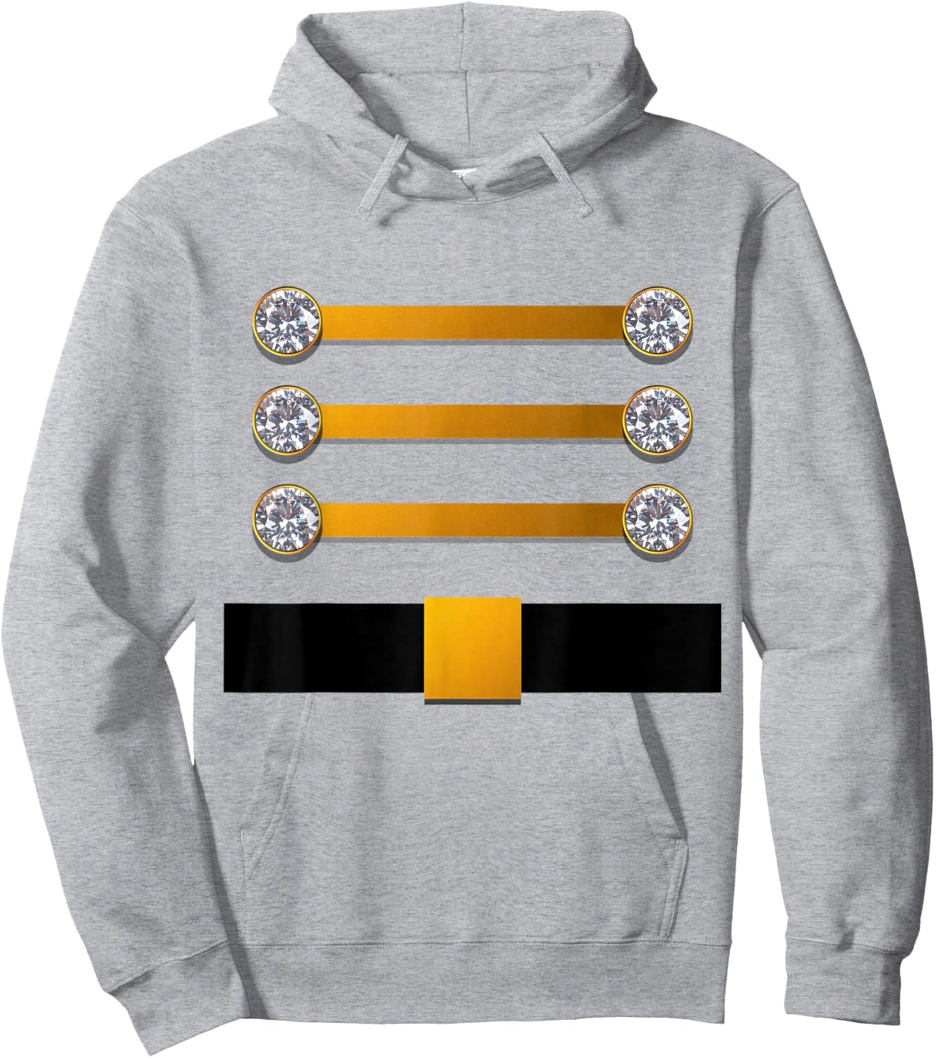 Toy Soldier Nutcracker Costume Christmas Drummer Outfit Hoodie - Hoodie | Ash