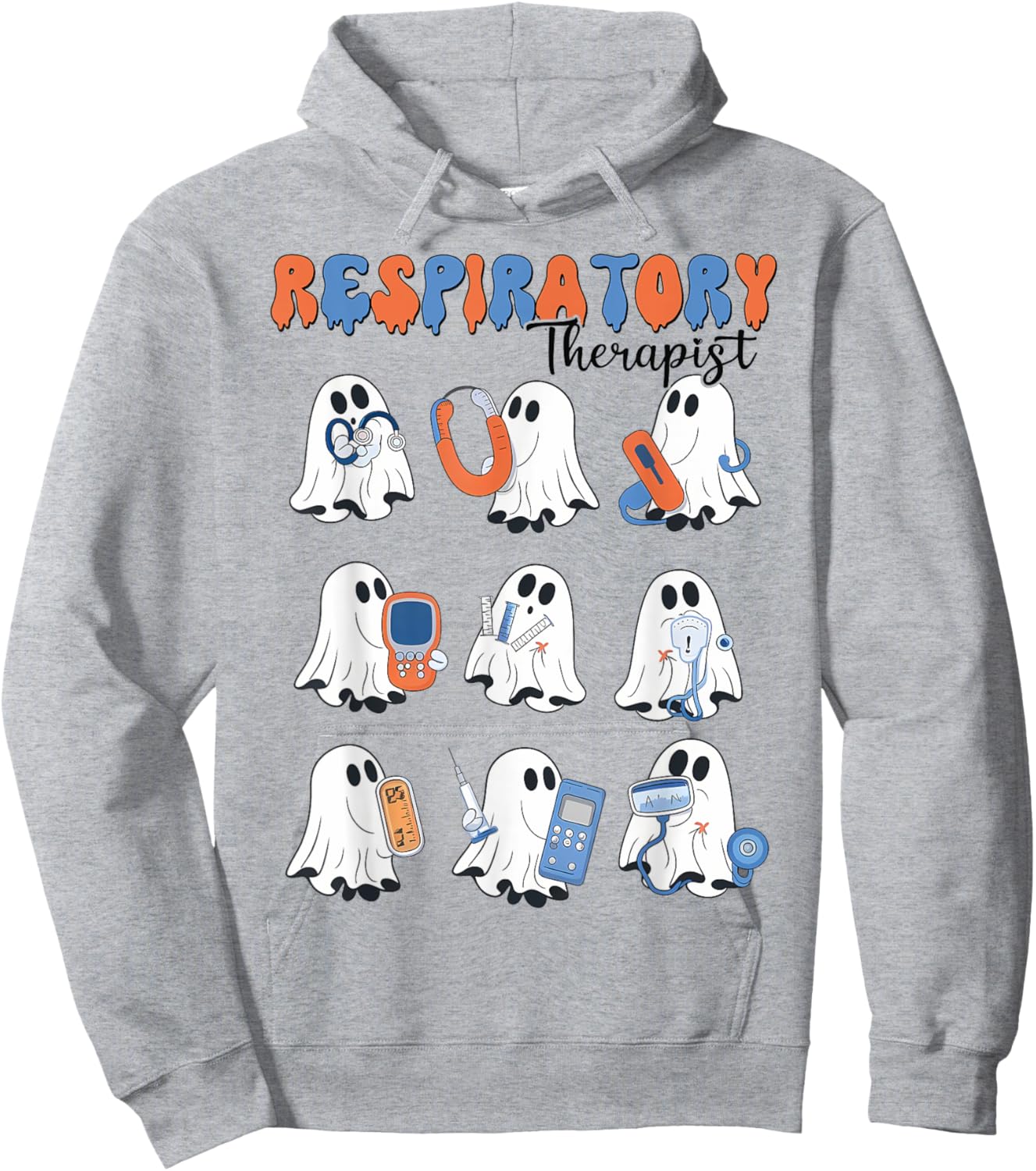 Respiratory therapist shirt halloween respiratory therapist Hoodie - Hoodie | Ash