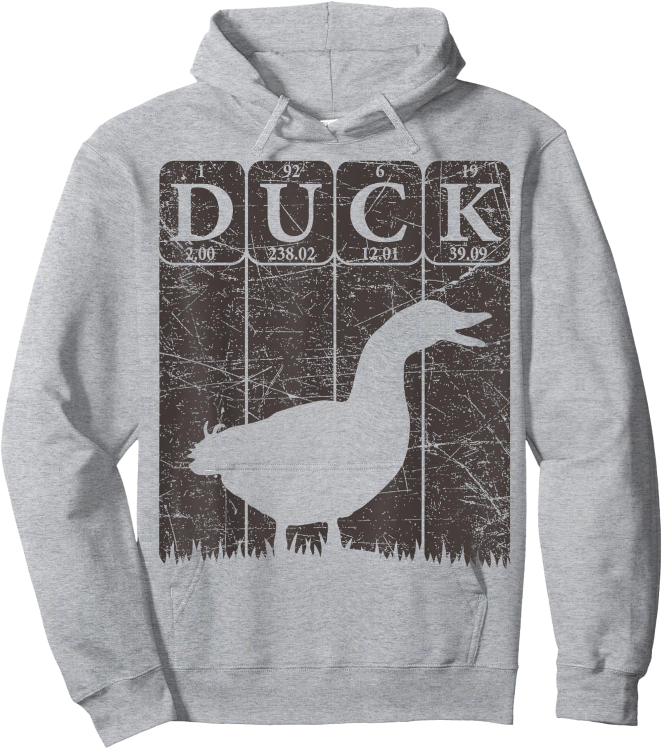 Duck Periodic Table Elements Duck Farmer Retro Hoodie - Hoodie | Ash