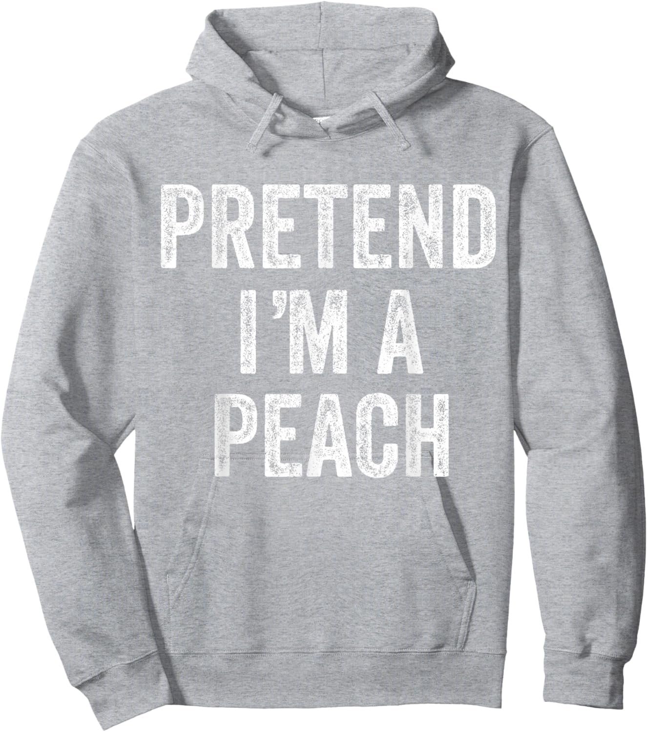 Pretend I'm a Peach Fruit Gift Halloween Shirt Costume Hoodie - Hoodie | Ash