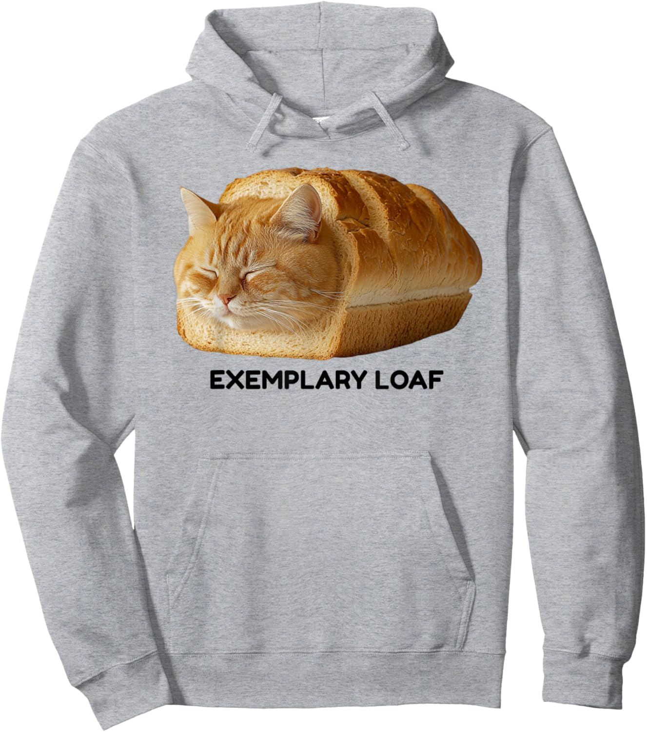 Sleeping Cat Loaf Meme Men Women Girls Kids Hoodie - Hoodie | Ash