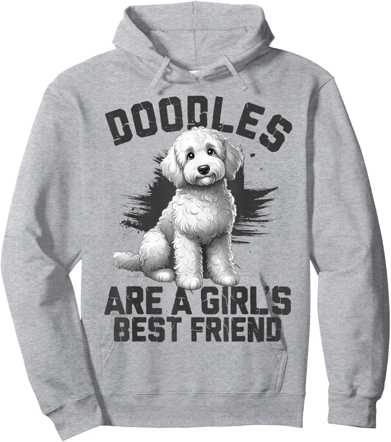Doodles are A Girl's Best Friend Golden Labradoodle Doodle Hoodie - Hoodie | Ash