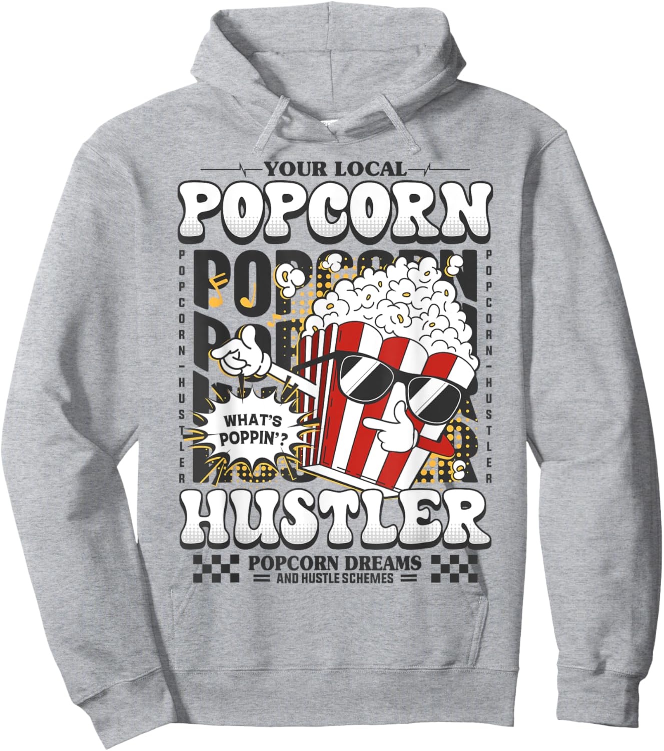 Popcorn Men Popcorn Seller Boys Girls Costume Kids Hoodie - Hoodie | Ash