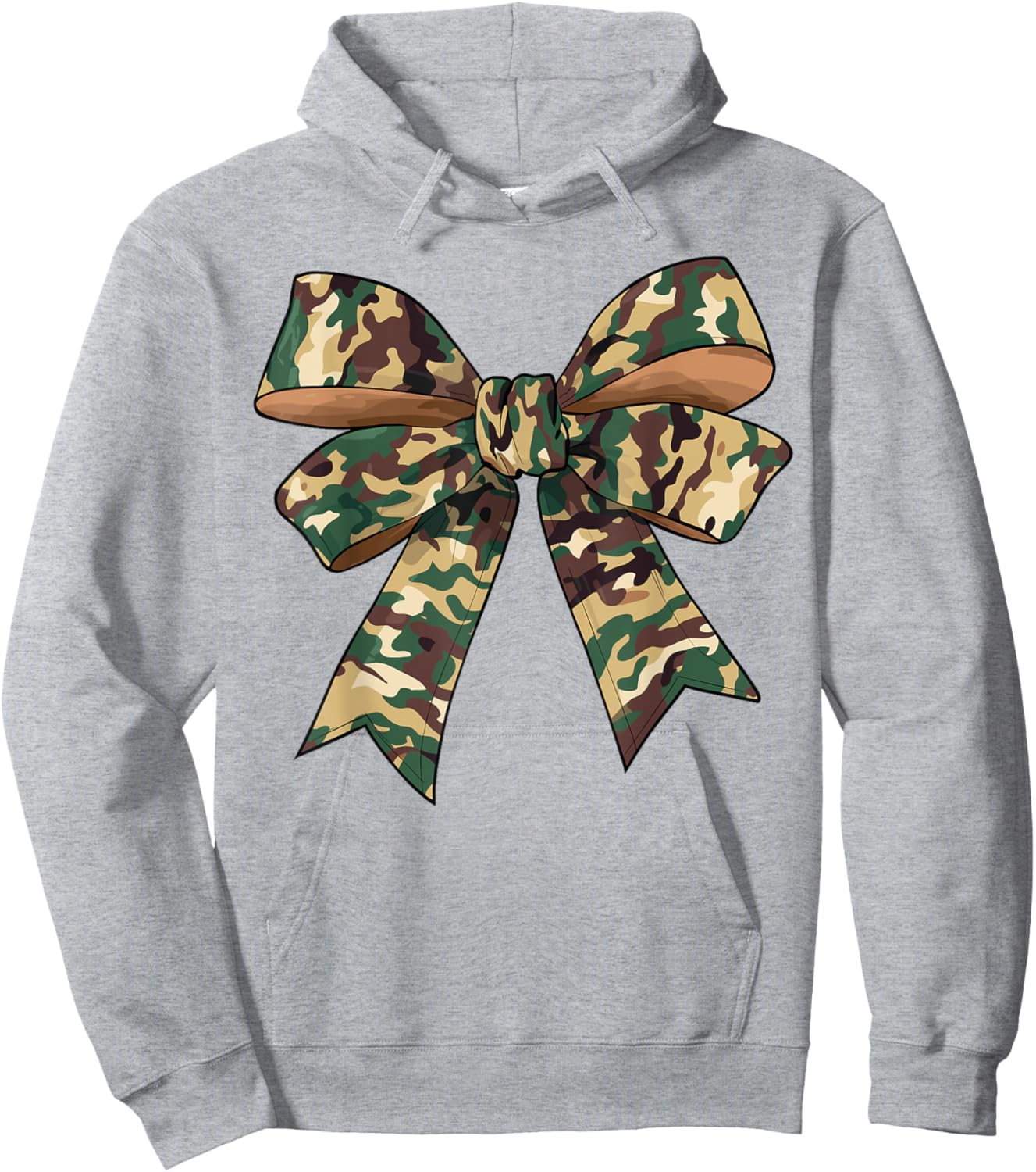 Camo Shirt Girls Camouflage Women Kids Hunting Bow Vintage Hoodie - Hoodie | Ash