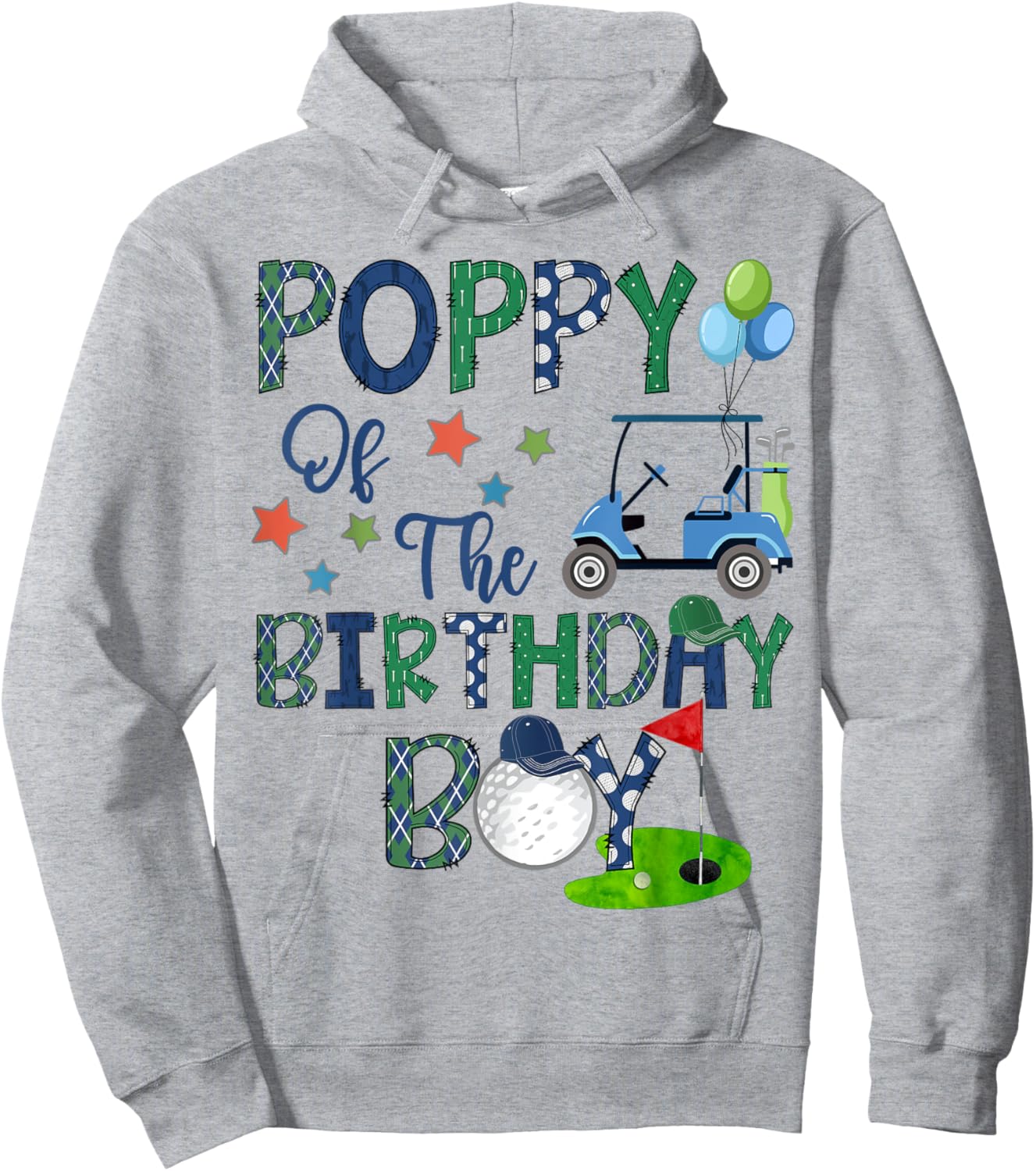 Poppy Of The Birthday Boy Hole In One Golf Lover Hoodie - Hoodie | Ash