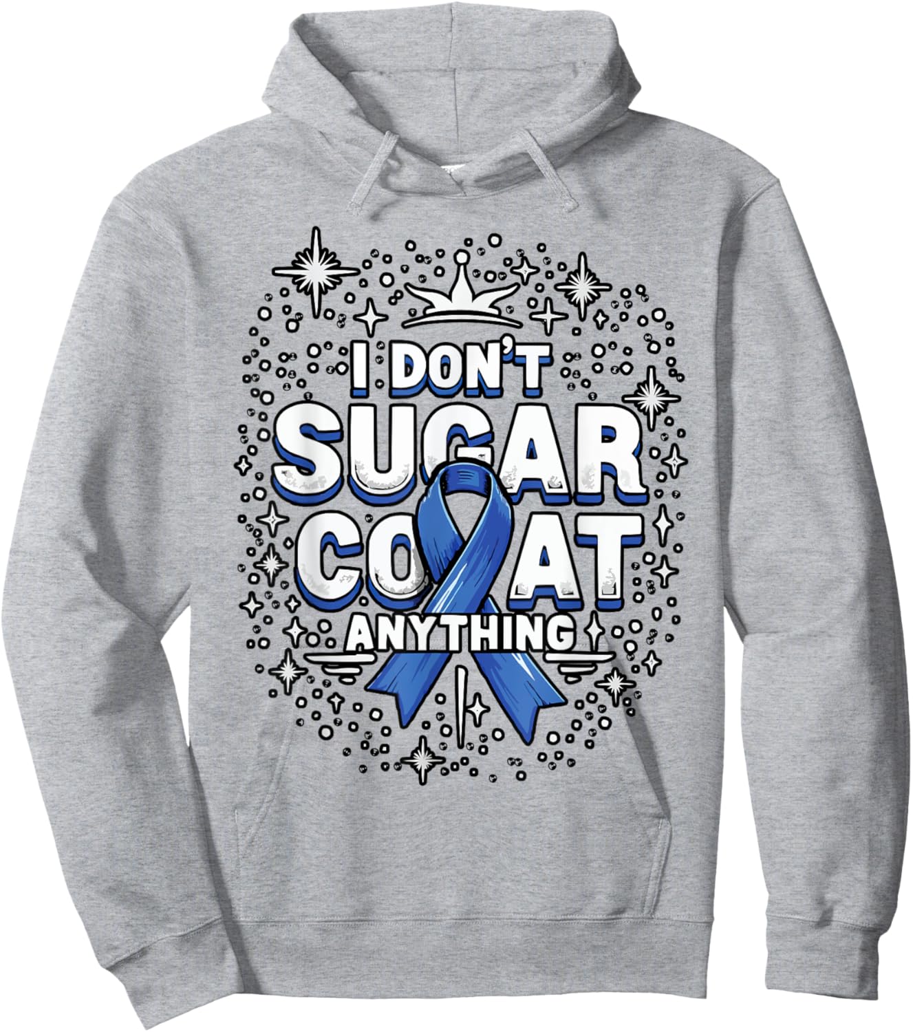 Type 1 Diabetes Awareness Insulin Pancreas Diabetic T1D Hoodie - Hoodie | Ash