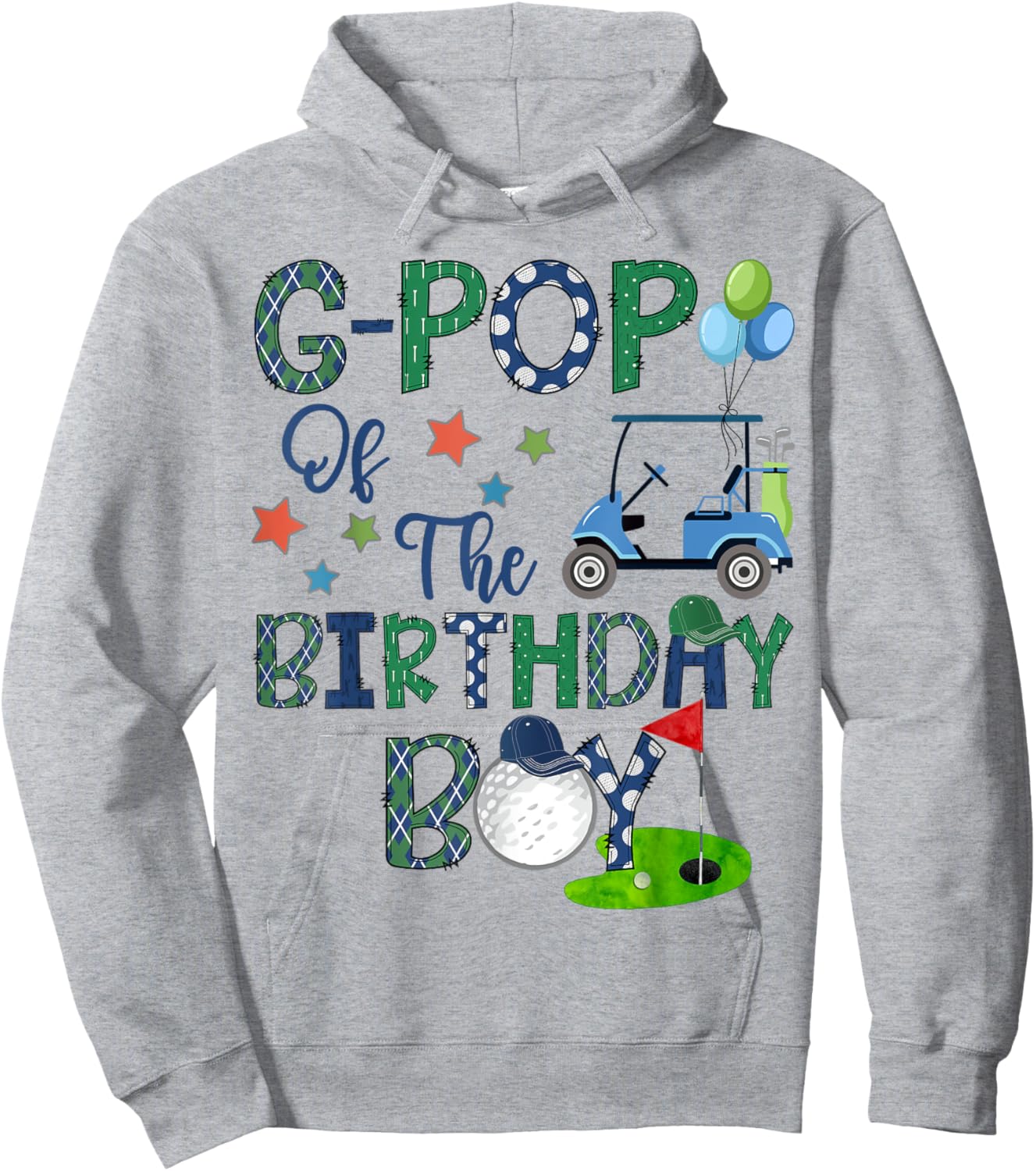 G-Pop Of The Birthday Boy Hole In One Golf Lover Hoodie - Hoodie | Ash