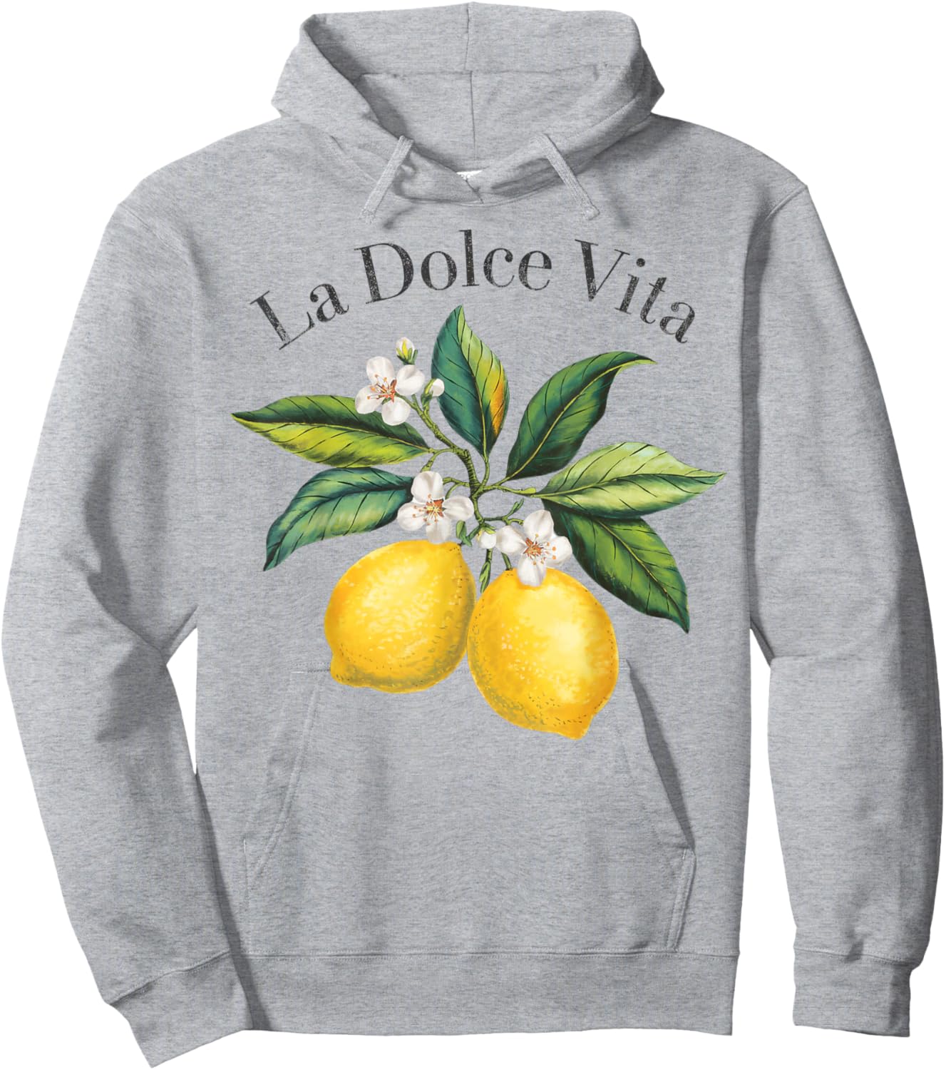 La Dolce Vita Lemon Italian Summer Limoncello Amalfi Coast Hoodie - Hoodie | Ash