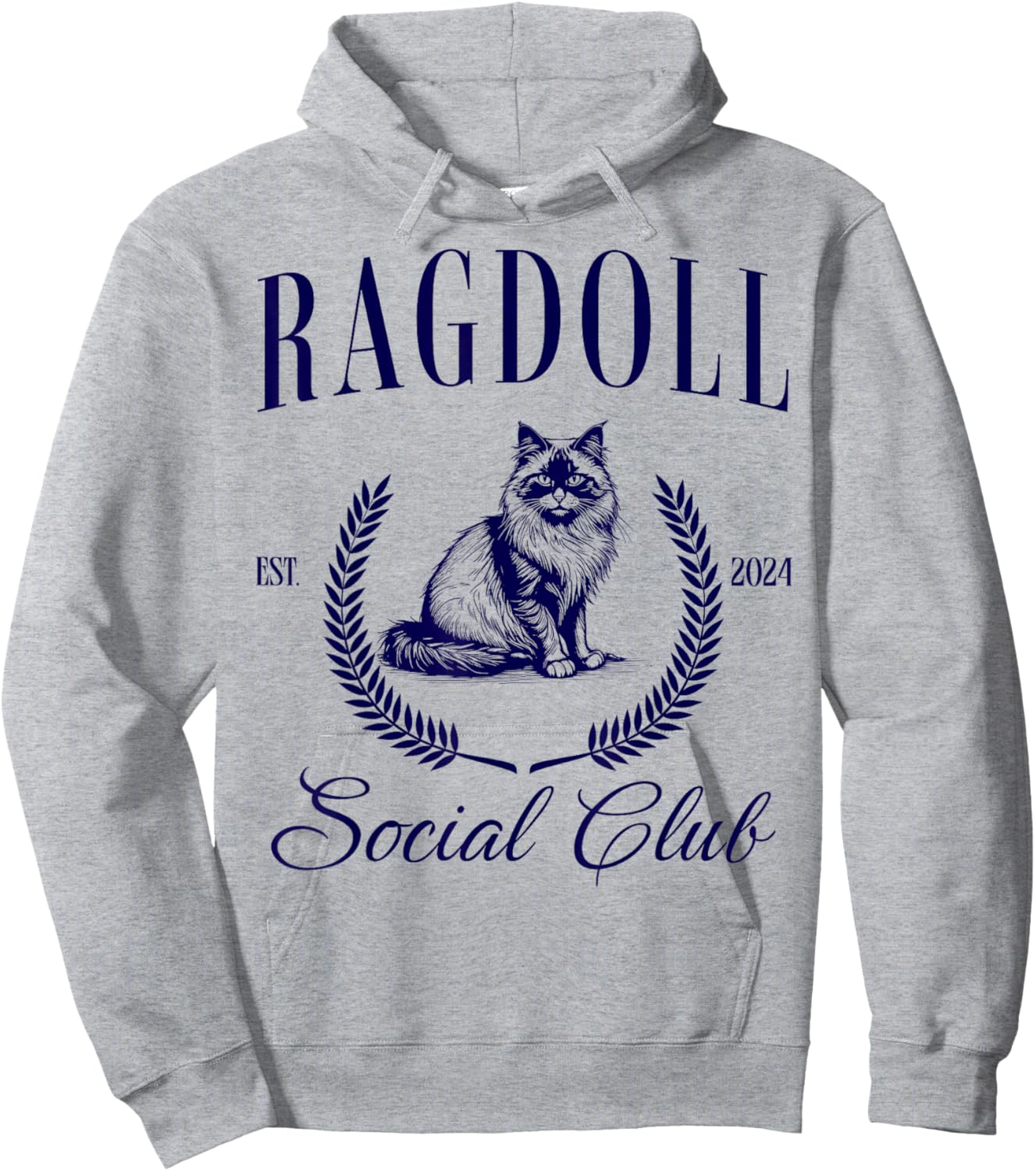 Ragdoll Cat Owner Social Club Funny Women Hoodie - Hoodie | Ash