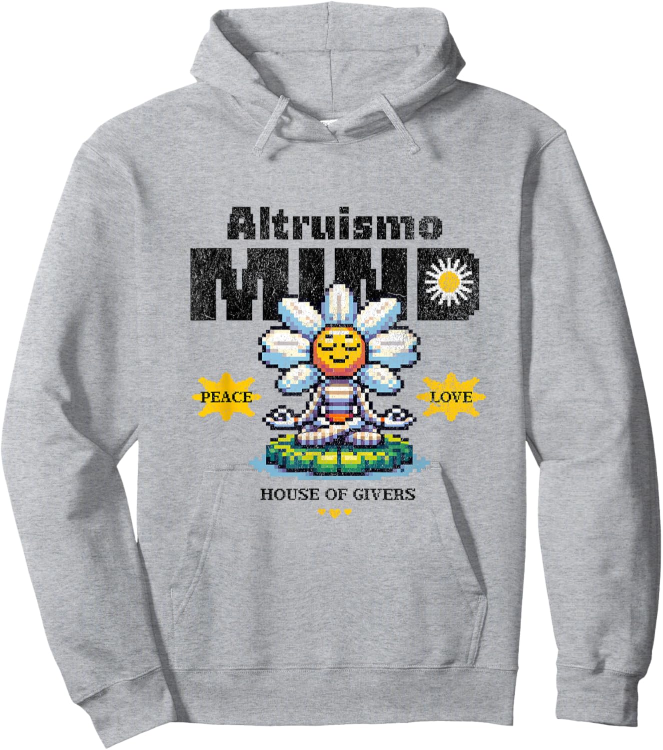 ALTRUISMO House of Givers, RCA Givers School Spirit Vintage Hoodie - Hoodie | Ash