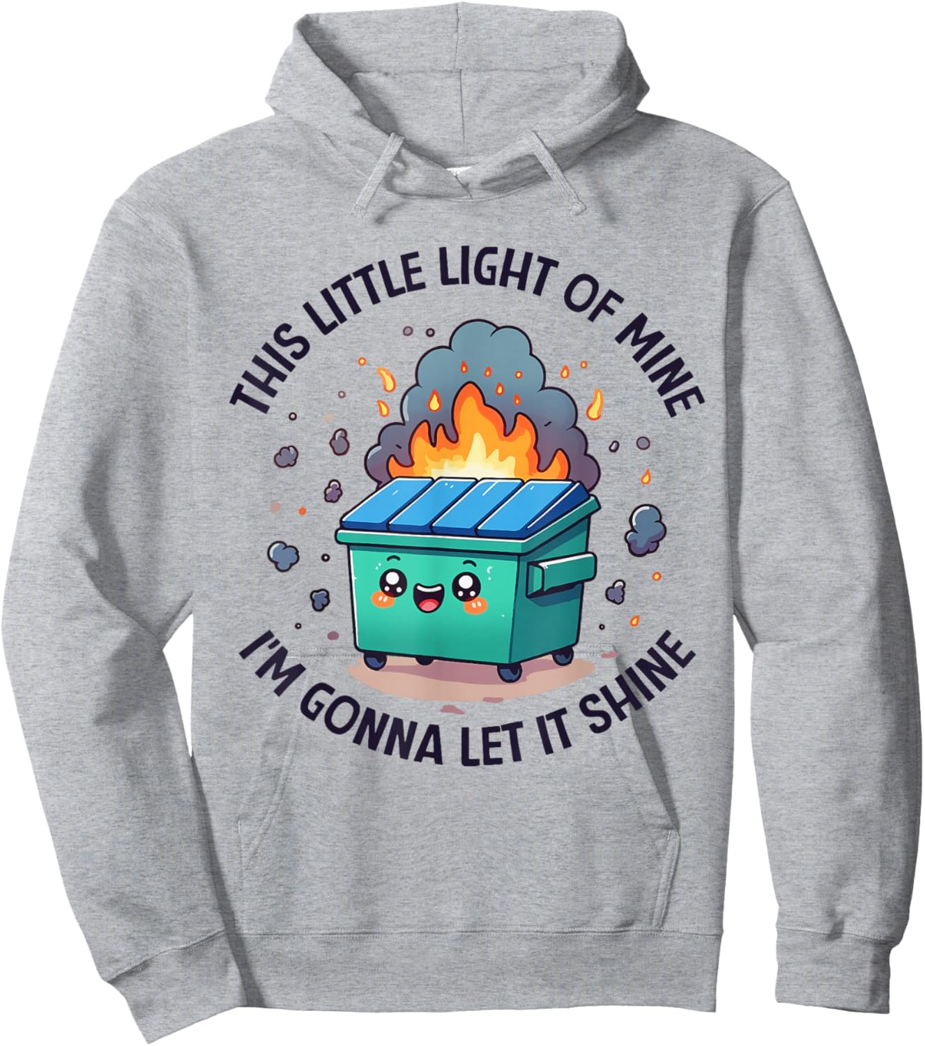 T-Shirt Hoodie - Hoodie | Ash