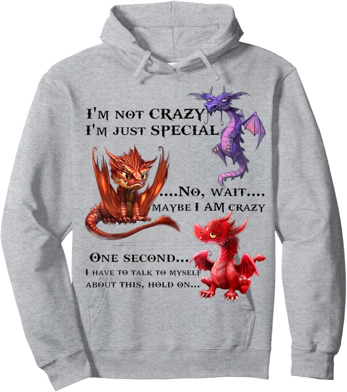 I'm Not Crazy I'm Just Special No Wait Maybe I Am Crazy Hoodie - Hoodie | Ash