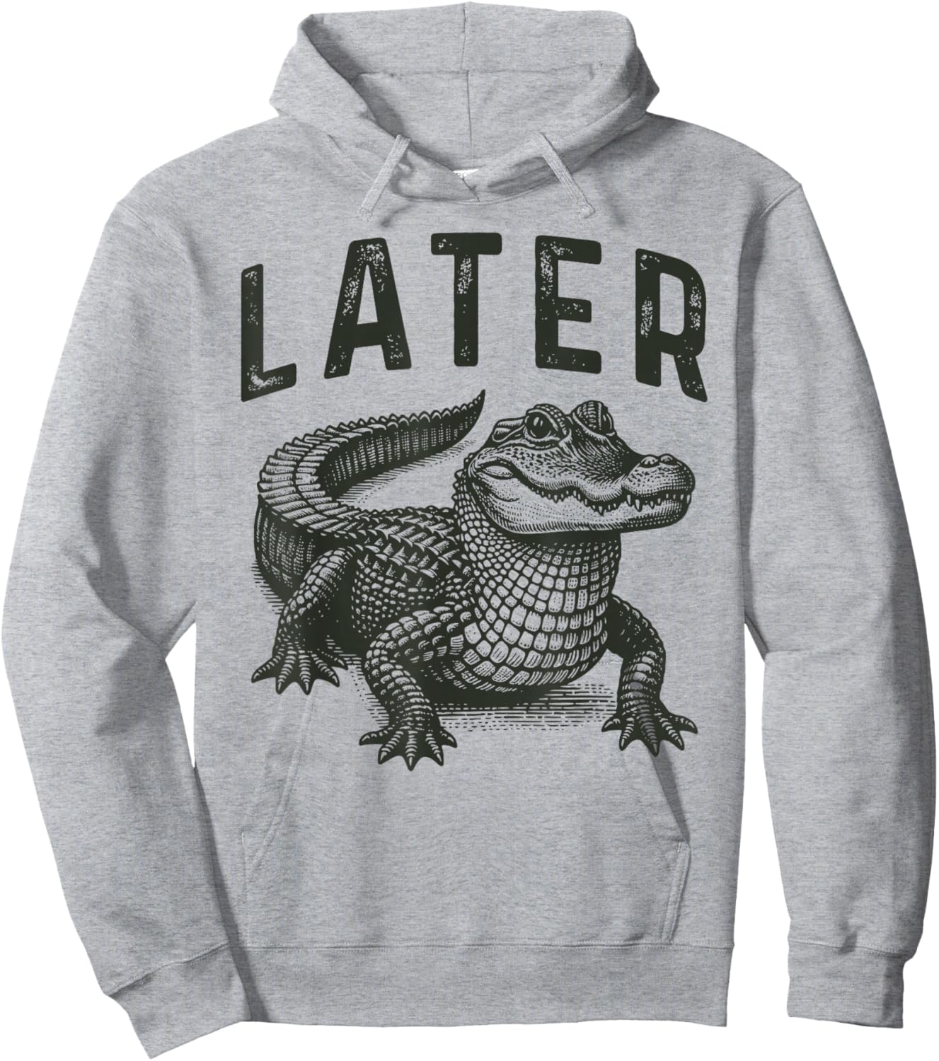 Funny Alligator Crocodile Pun & Women Later Gator Hoodie - Hoodie | Ash