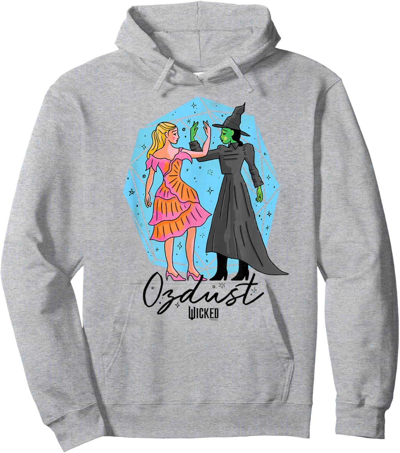 Wicked Glinda & Elphaba Ozdust Hoodie - Hoodie | Ash