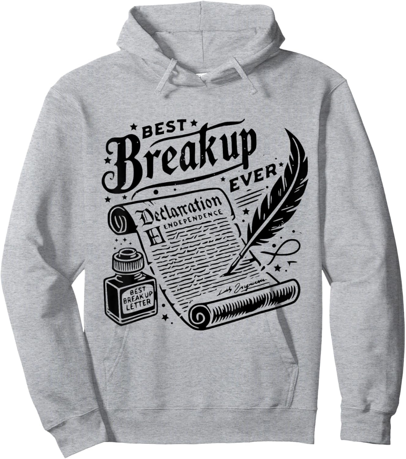 best breakup letter ever declaration of Independence Hoodie - Hoodie | Ash