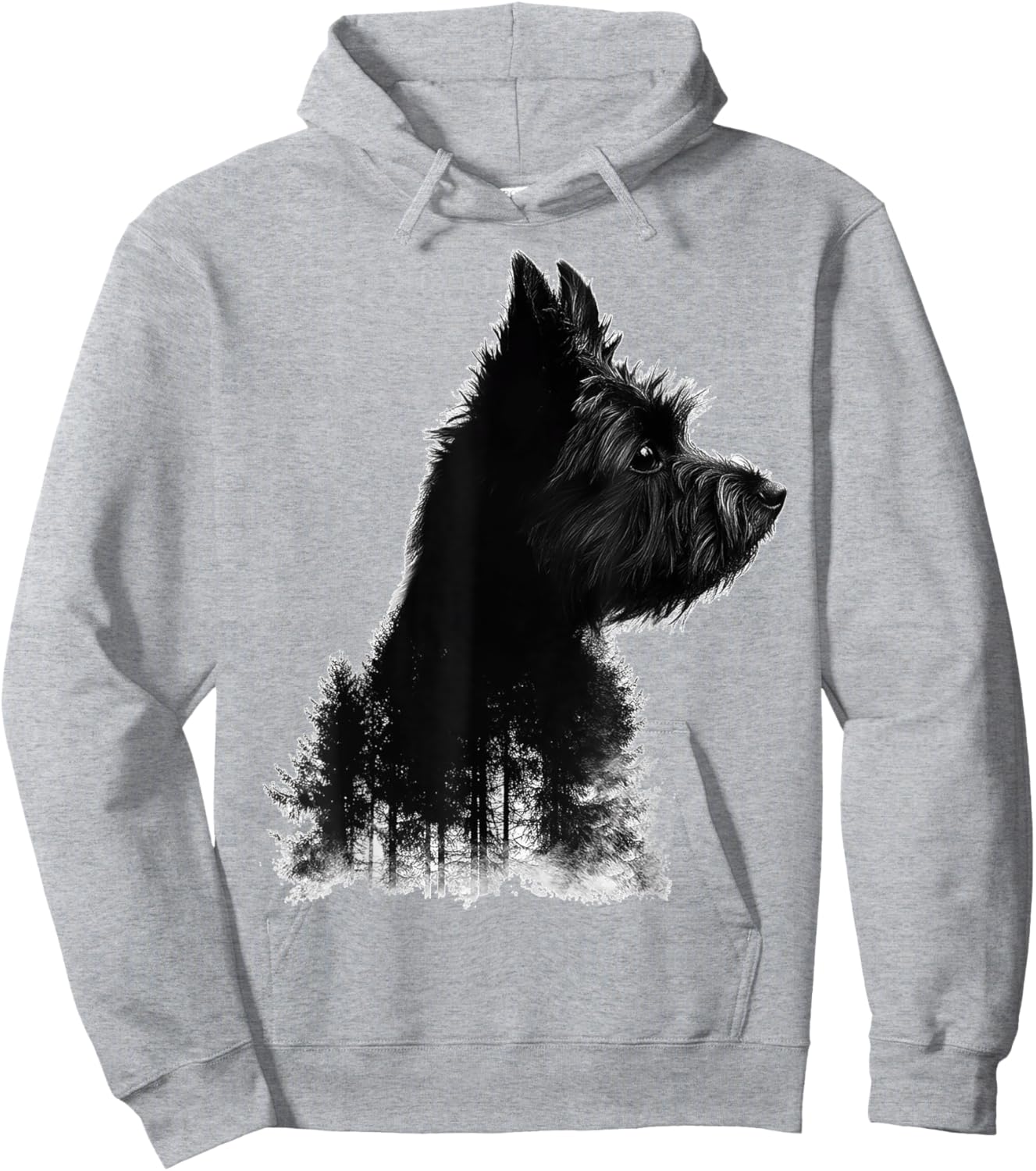 Cairn Terrier Dog Motif Pet Art Cairn Terrier Women Kids Hoodie - Hoodie | Ash