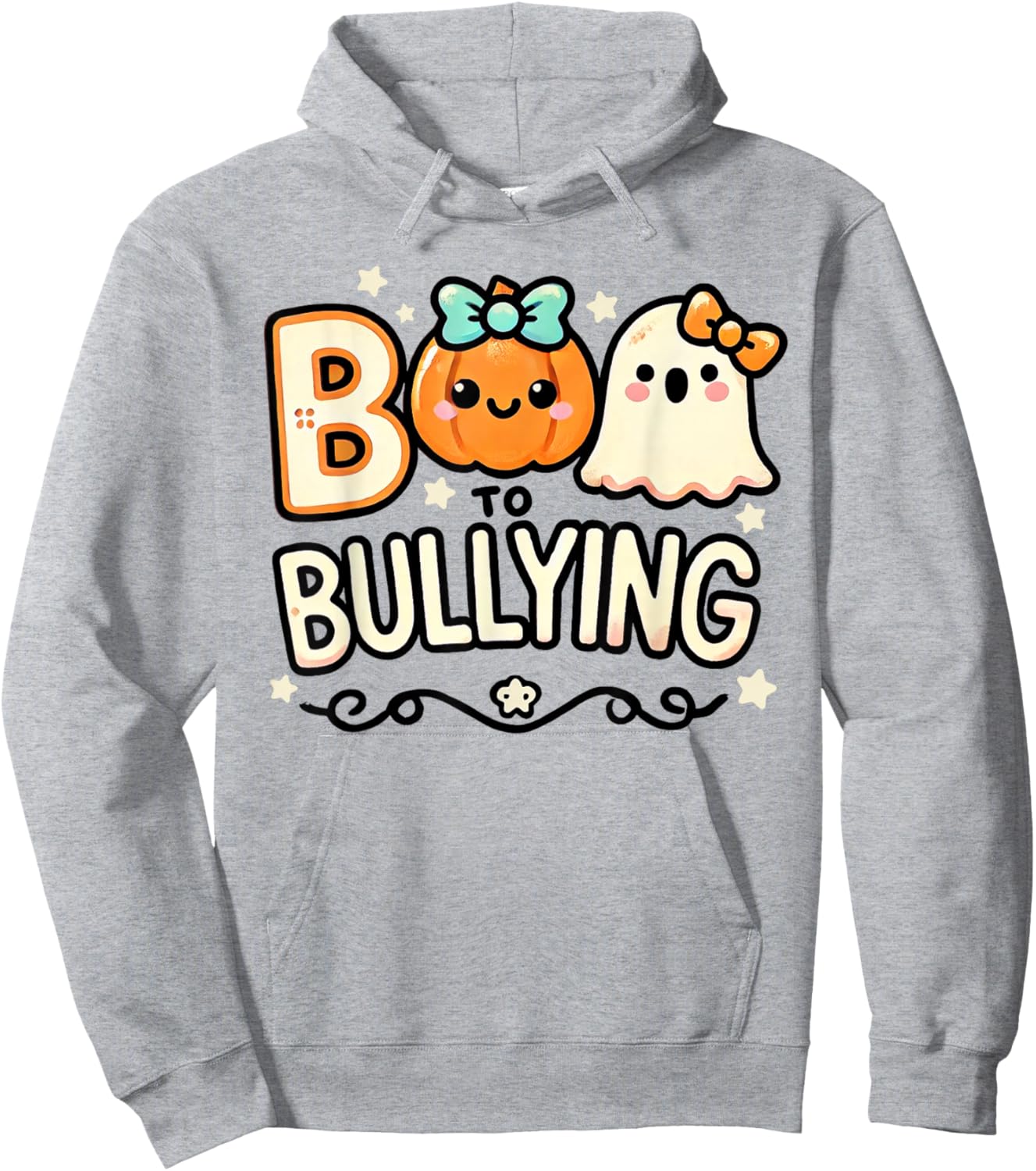 Boo To Bullying Shirt Unity Day Ghost Halloween Hoodie - Hoodie | Ash