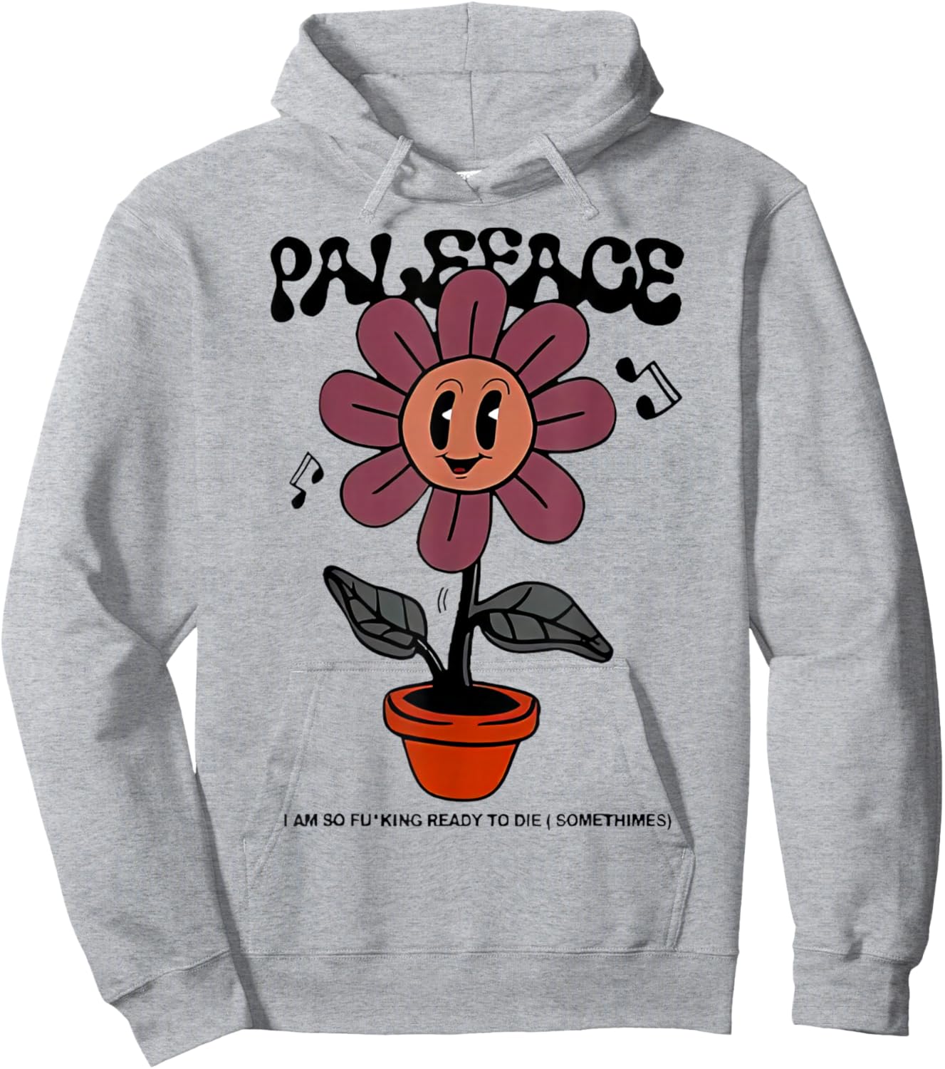 Top Paleface Swiss Flower Tour Hoodie - Hoodie | Ash