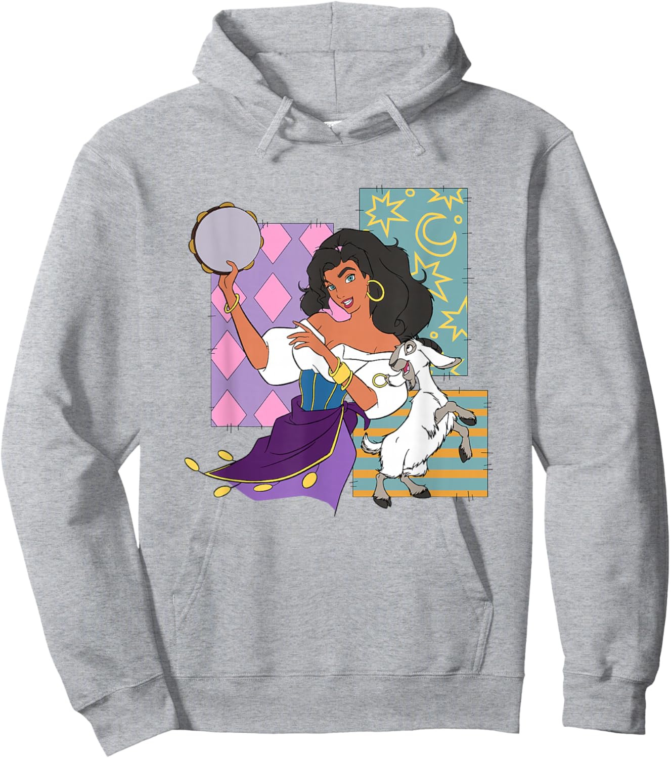 Disney The Hunchback Of Notre Dame Esmeralda Dancing Logo Hoodie - Hoodie | Ash
