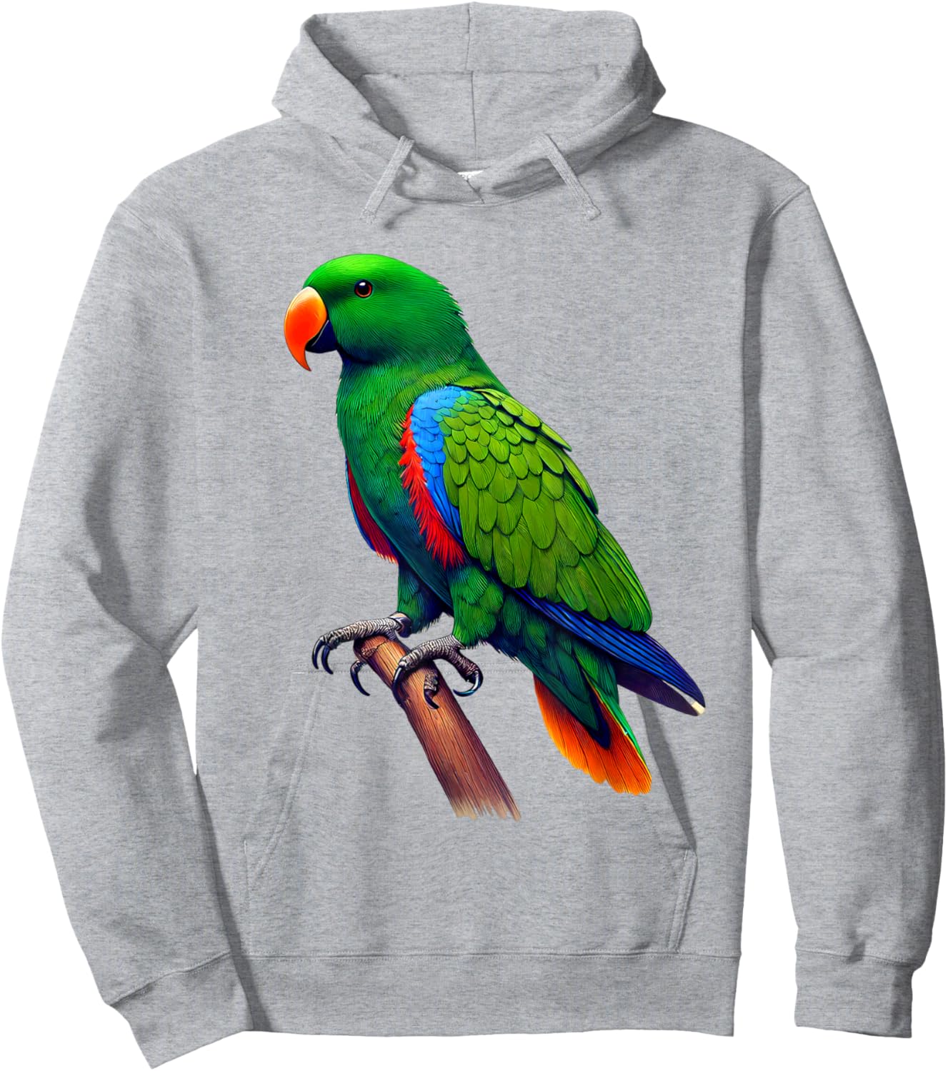 Eclectus Parrot Owner Gifts Eclectus Parrot Parakeet Bird Lover Hoodie - Hoodie | Ash
