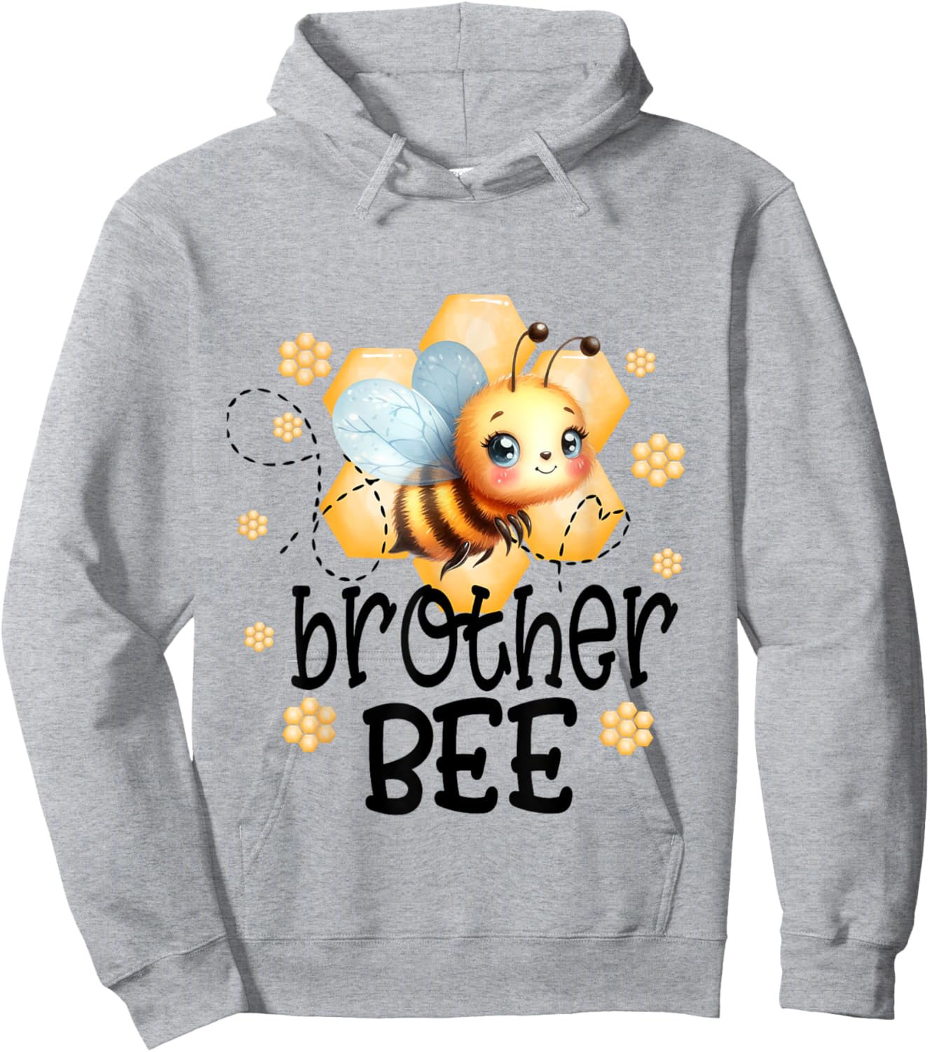 Family Bee Shirts Brother First Bee Day Outfit Birthday Hoodie - Hoodie | Ash