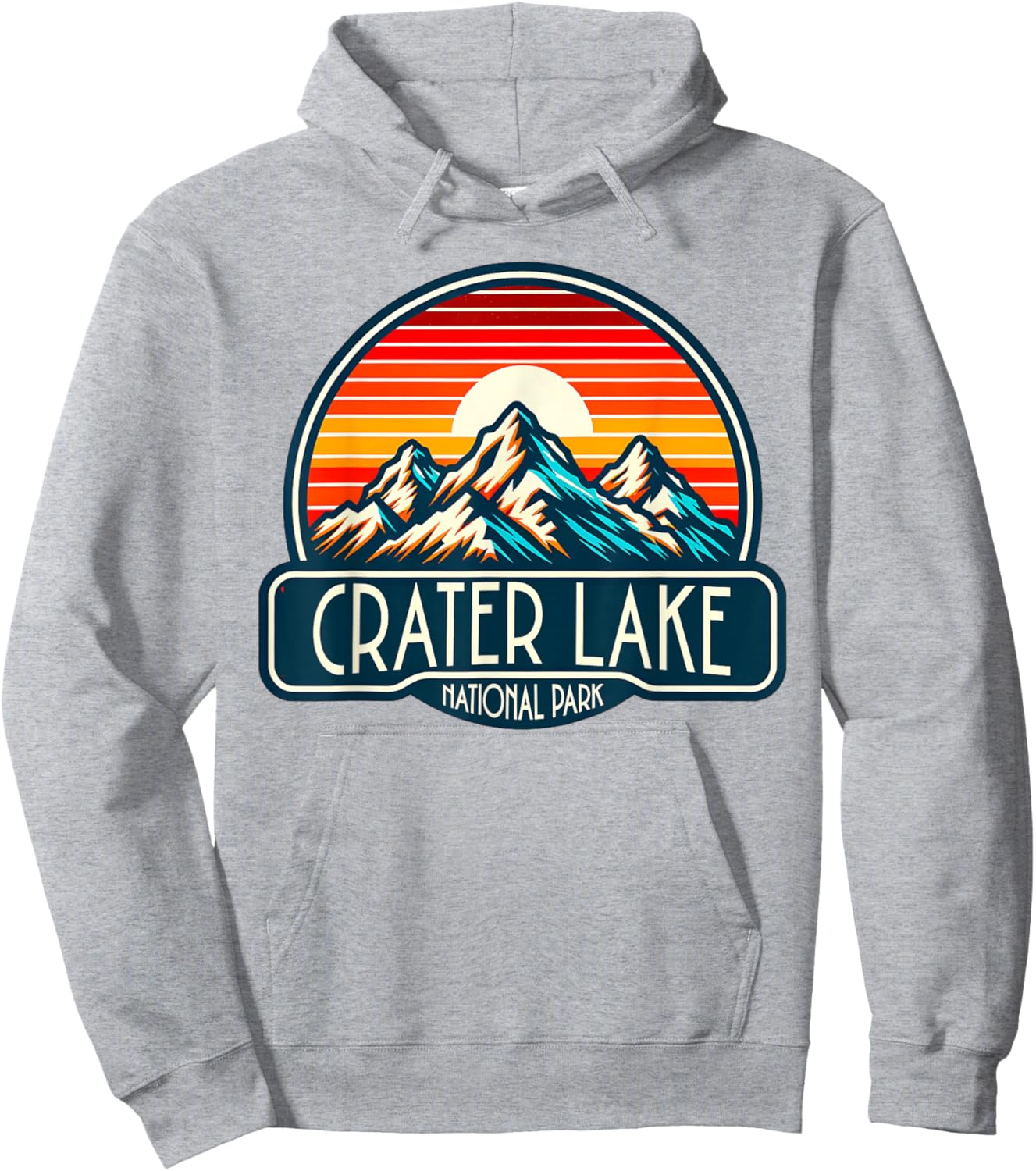 Crater Lake National Park Hoodie - Hoodie | Ash