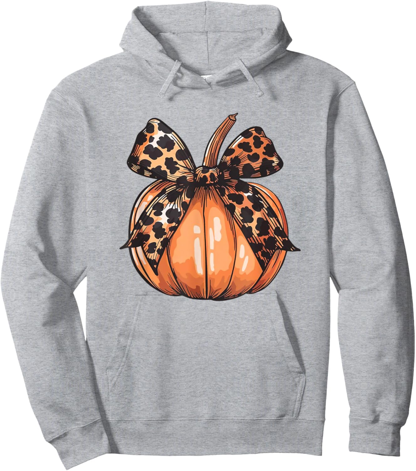 Pumpkin Graphic Vintage Thanksgiving Fall Women Autumn Hoodie - Hoodie | Ash