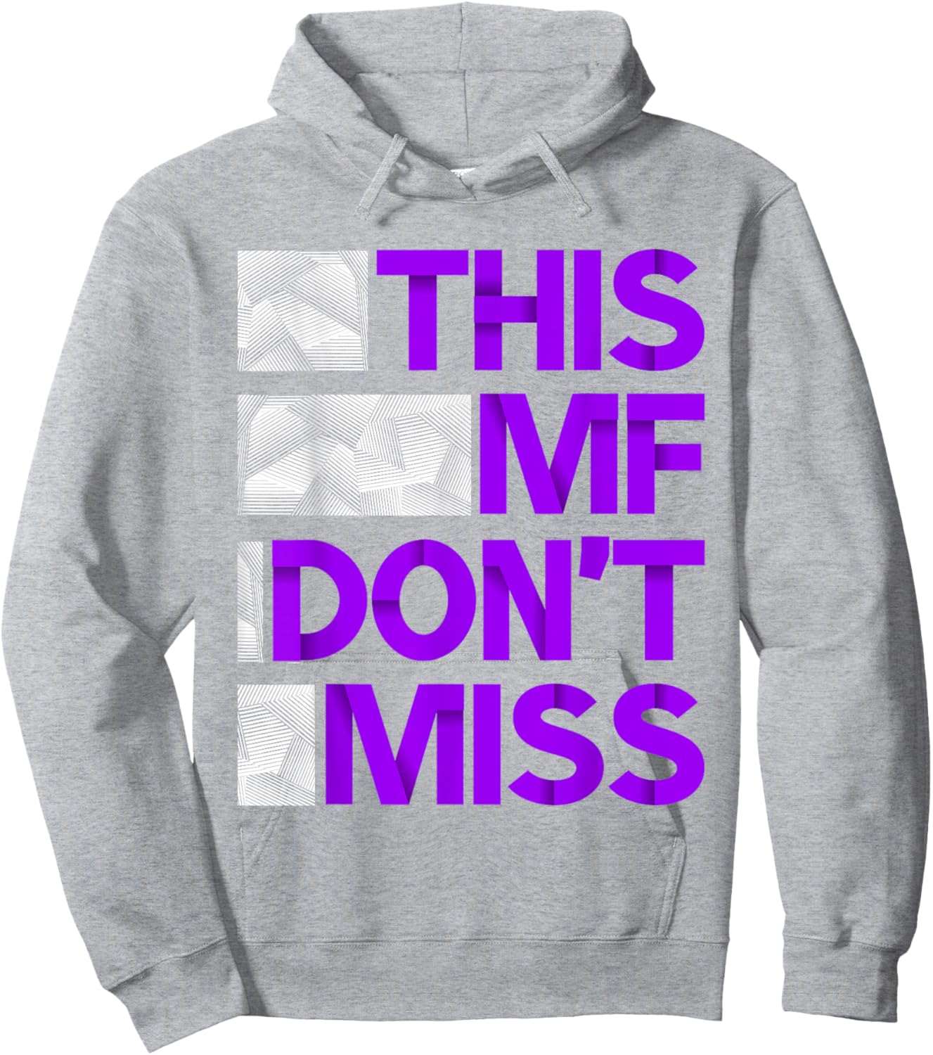 Purple and Golds This MF Don't Miss-golds & Purple Graphic Hoodie - Hoodie | Ash