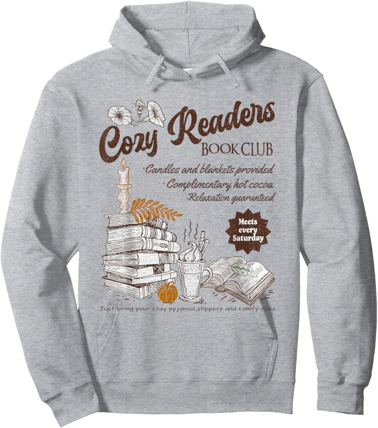 Cozy Readers Book Club Cozy Girl Book Club Hoodie - Hoodie | Ash