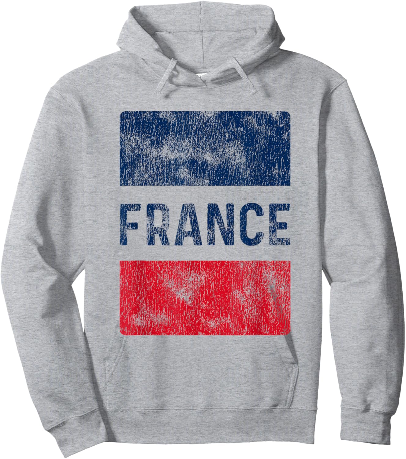 Vintage France Flag French Souvenir Men Women Kids Hoodie - Hoodie | Ash