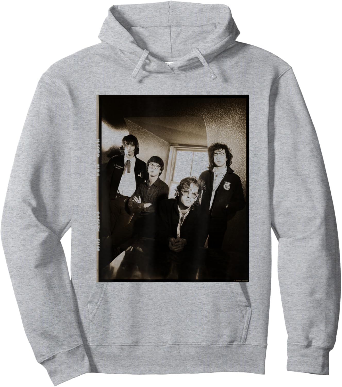REM 1981 Band Photo By Simon Fowler Hoodie - Hoodie | Ash