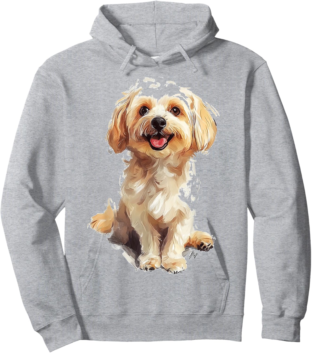 Maltipoo Dog Motif Pet Art Maltipoo Hoodie - Hoodie | Ash