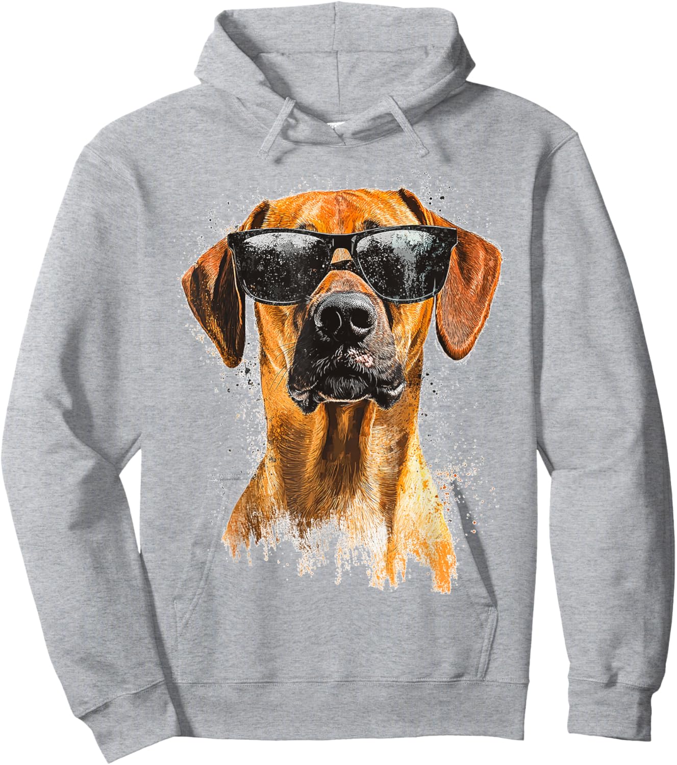 Rhodesian Ridgeback Dog Pet Sunglasses Rhodesian Ridgeback Hoodie - Hoodie | Ash