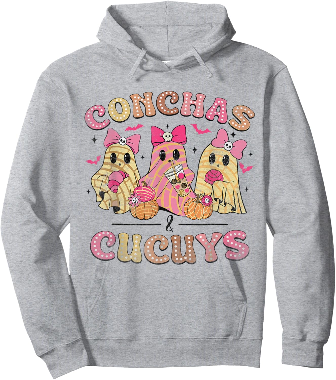 Pantasmas Conchas And Cucuys Mexican Halloween Costume Hoodie - Hoodie | Ash