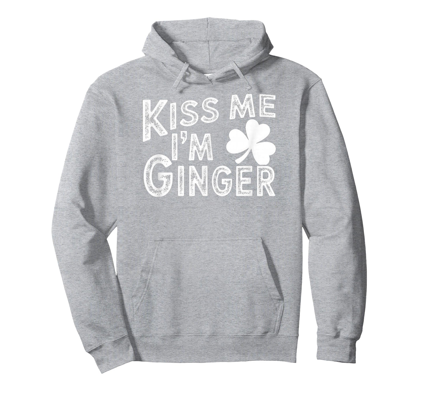 Kiss Me I'm Ginger St. Patrick's Day T-Shirt - Hoodie | Ash