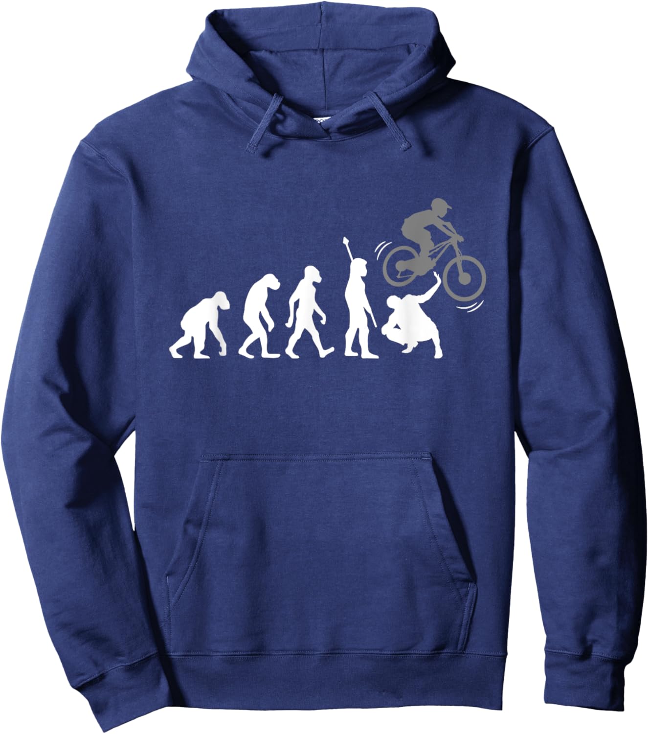 Cool MTB Evolution Bicycle Funny Cycle Mountain Bike Lovers Hoodie - Hoodie | Navy