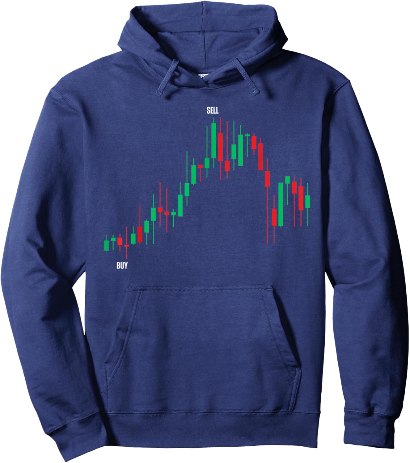 Cool Stock Trading Art Women Day Trader Stock Market Hoodie - Hoodie | Navy