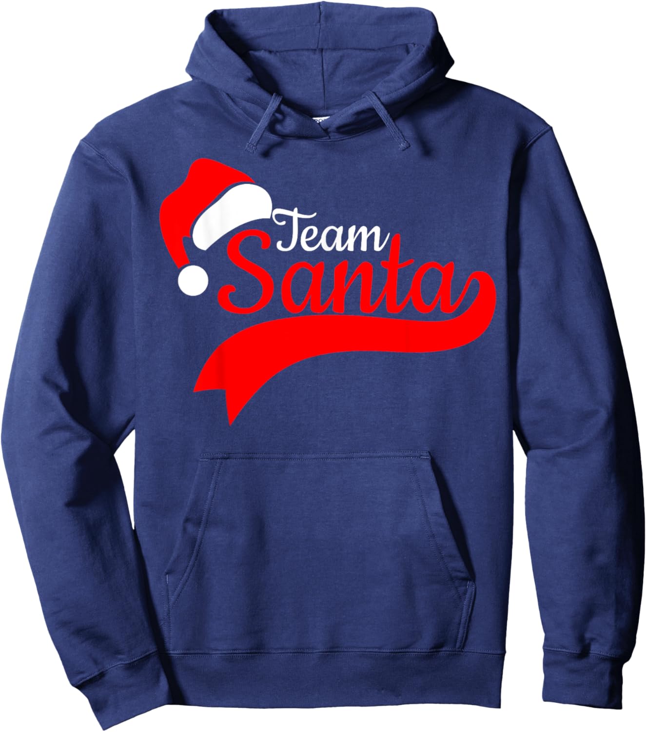 Team Santa Christmas Squad Family Matching Pajamas Boys Men Hoodie - Hoodie | Navy
