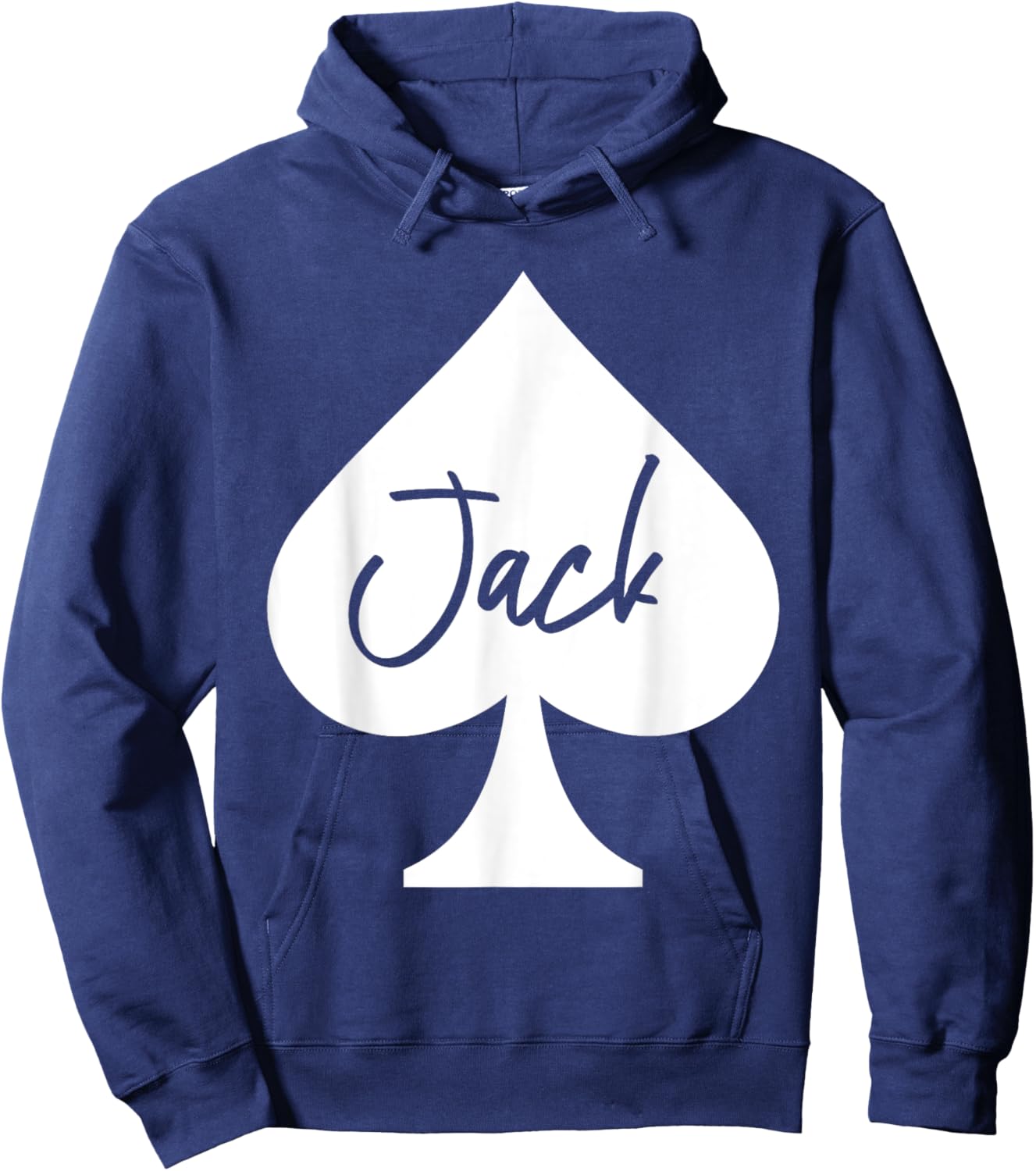 J of Spades Deck of Cards Carnival Halloween Costume Jack Hoodie - Hoodie | Navy
