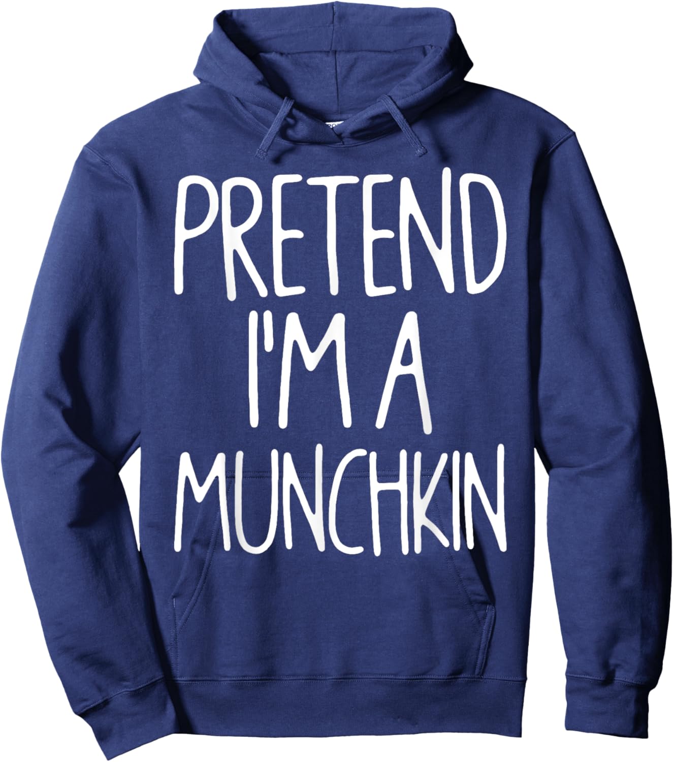 Pretend I'm A Munchkin Matching Lazy Easy Halloween Costume Hoodie - Hoodie | Navy