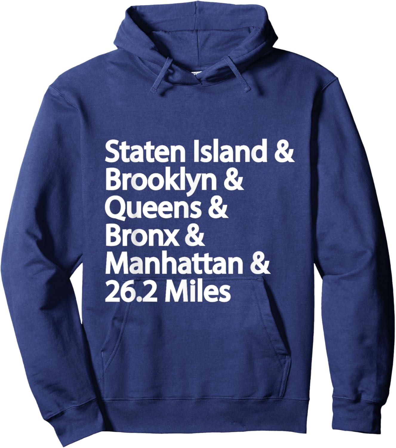 5 Boroughs NYC Running Hoodie - Hoodie | Navy