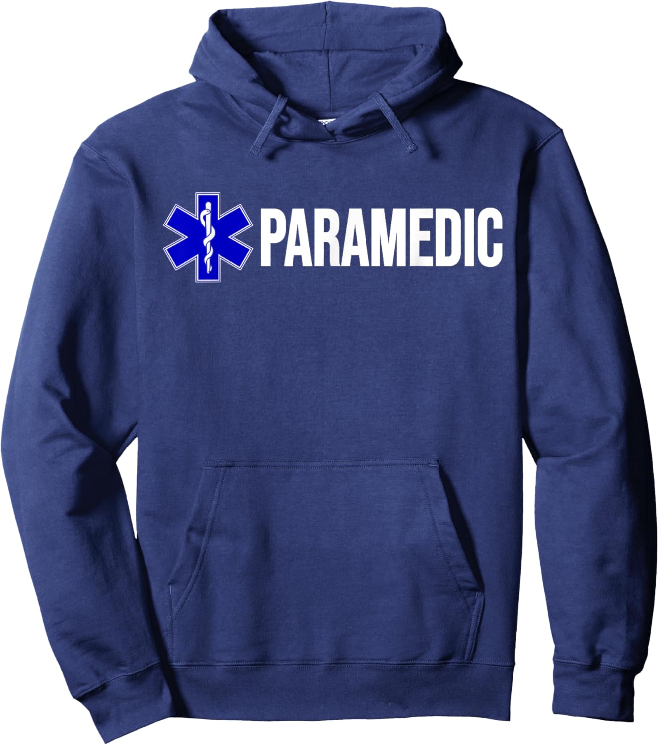 Paramedic Uniform Costume Star of Life EMT EMS Ambulance Hoodie - Hoodie | Navy