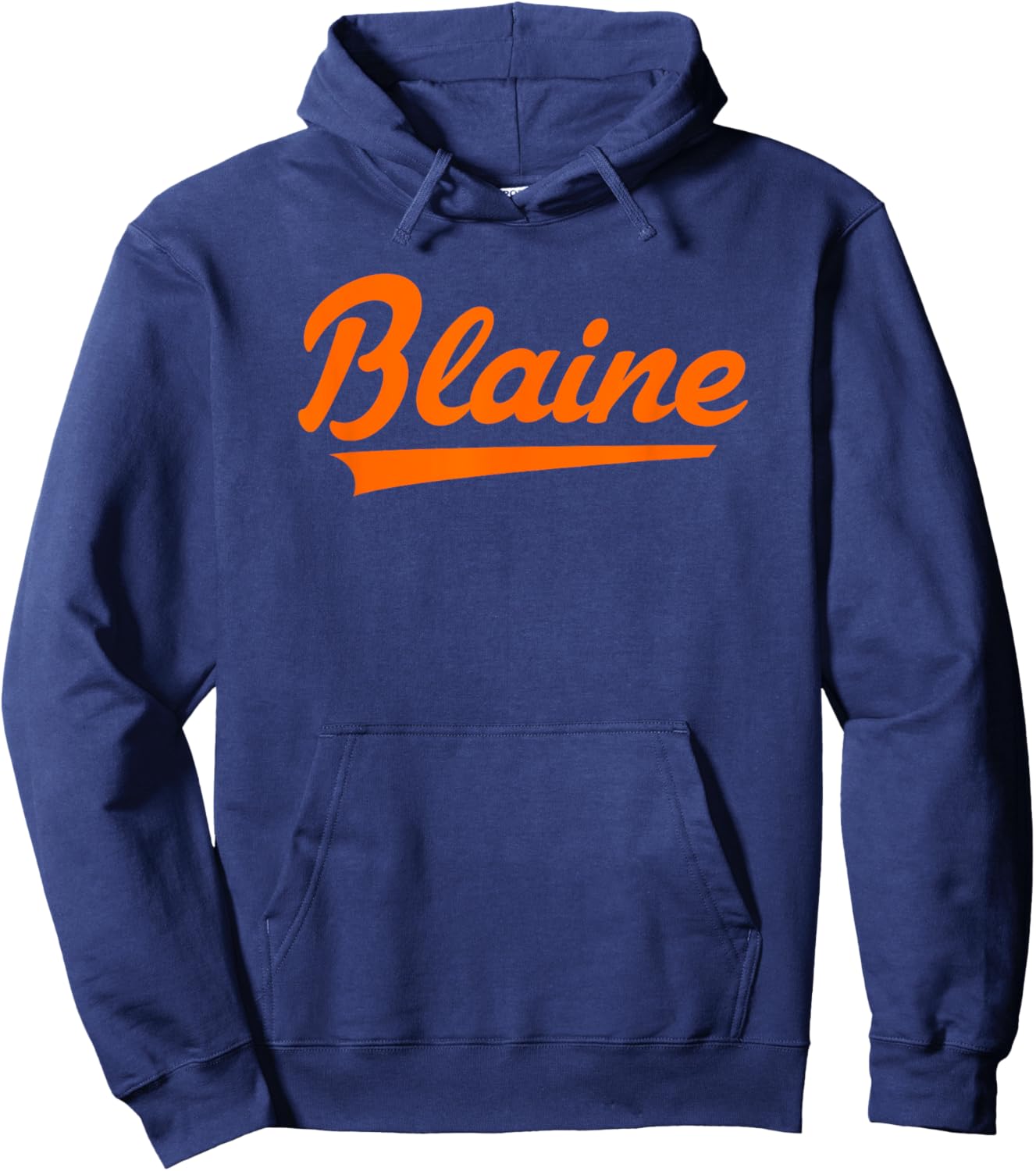 Blaine High School Vintage Swoosh Hoodie - Hoodie | Navy