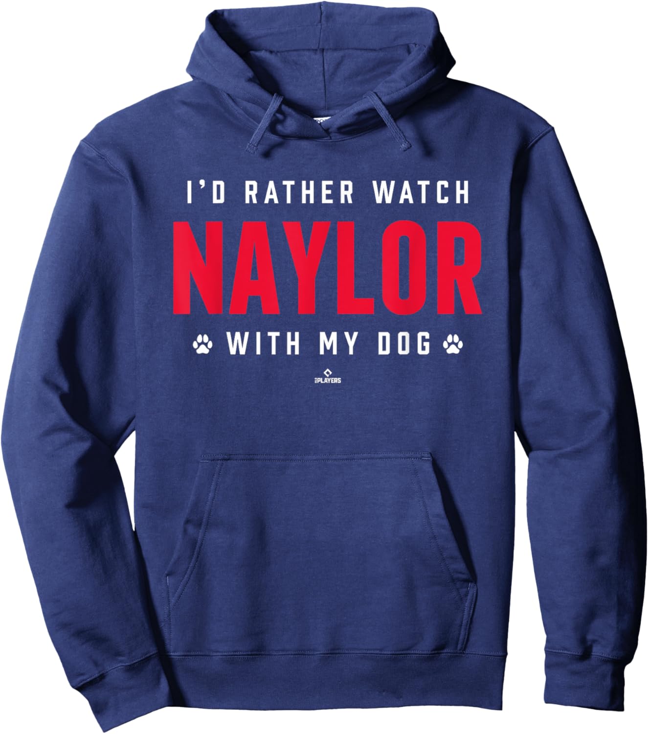 With My Dog Bo Naylor Cleveland Baseball MLBPA Women Kids Hoodie - Hoodie | Navy