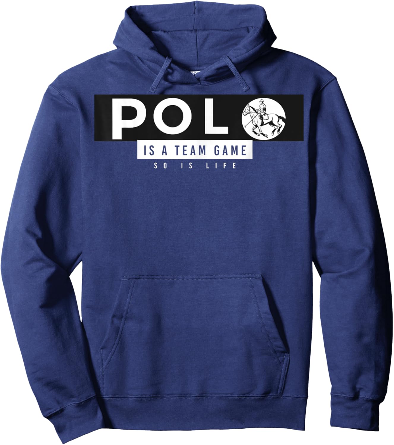 Sports Polo Hoodie - Hoodie | Navy